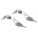 2 Pcs Keyed Alike Cupboard Mailbox File Cabinet Desk Drawer Cam Lock + 2 Ke D9R2