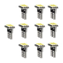 10pcs T10 1206 9SMD Car Motor White Canbus LED Side Tail Lights Bulbs Lamps
