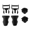 1 Pair Lightweight Black Plastic Scuba Diving Snorkeling Fin Strap Buckles