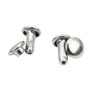 100pcs Double Cap Rivet Tubular Metal Leather Craft Repairs Studs