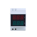 Dual Display Rail D52-2042 AC Digital LED Voltmeter 80-300V 0.2-99.9A