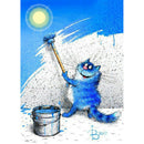 5D DIY Full Drill Diamond Painting Cat Cross Stitch Embroidery Kit (C1126) A