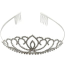 Wedding Tiara Bridal Bridesmaid Rhinestone Crown Headband Tiara Clasp Barrn B5K2