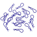 20pcs/set RC Car R-Pins fit 1/10 1/12 1/16 1/18 RC Car Truggy Accessory Blue