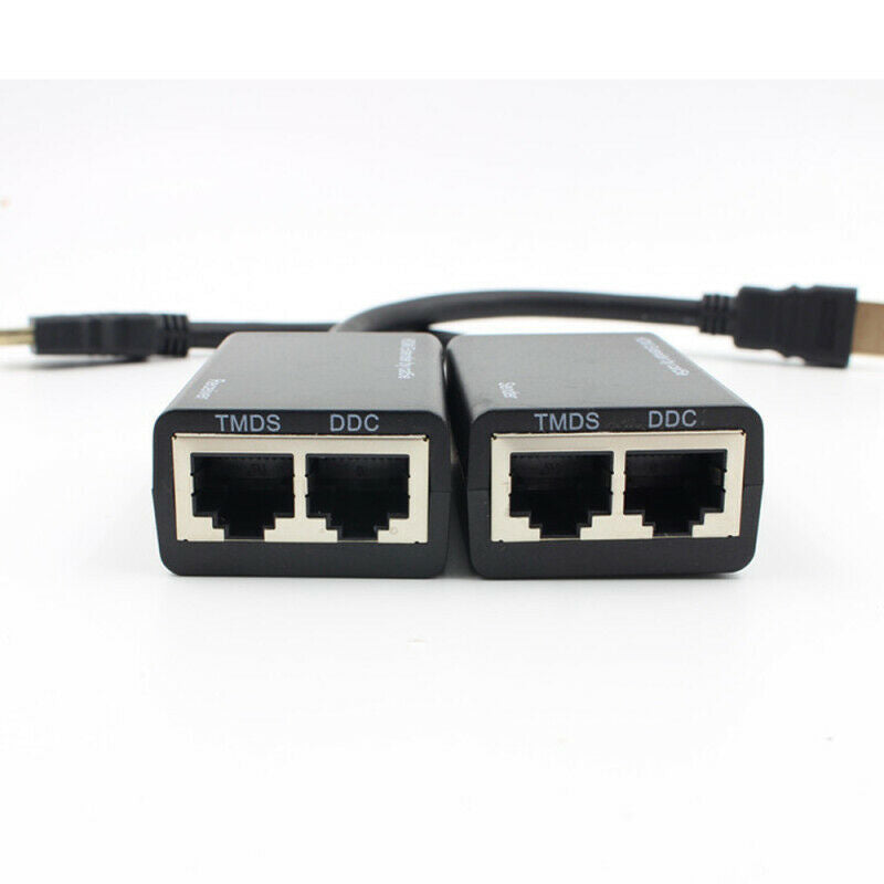 30m 1080P HDMI Over CAT5e CAT6 1.65Gbps 165MHz Cable Ethernet Repeater Extender