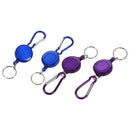4 Pcs Badge Reel - Retractable Recoil Yoyo Ski Pass Id Card Holder Key Chai C8Q8