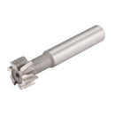 Two 16mm x 8mm White Steel Straight Shank T-Slot Milling Cutters for Millin