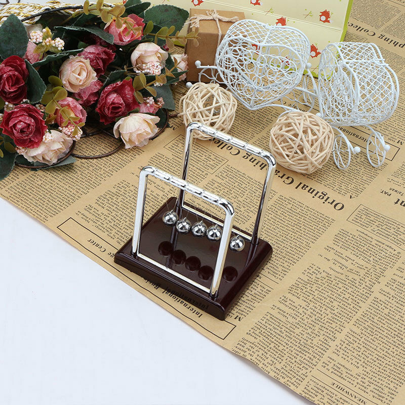 Newtons Cradle Fun Steel Balance Balls Classic Physics Science Pendulum De ZRN