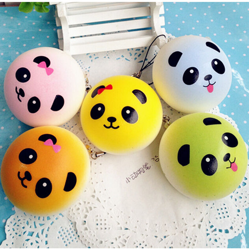 Soft  Bread Random Medium  Panda Cake Bun Phone Strap  Z