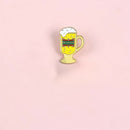 Creative Coffee Cup Brooches Badge Lapel Shirt Enamel Pins Buckle (Style 1) A