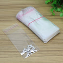 400*Packing Self Adhesive Seal Resealable Bags Plastic Clear Gift Storage 4x10cm