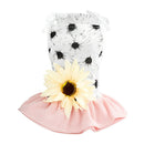 Set of 2 Cotton Puppy Dog Dress, Thin Cute Floral Princess Tutu Skirt for Small