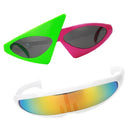 2pcs Unisex Sunglasses Party Glasses Photo Props Futuristic Narrow