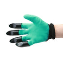 1 Pair Rubber Polyester Builders Garden Work Latex Gloves Plastic Claws