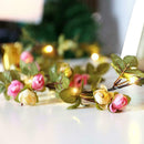 LED Flower String Fairy Lights Ivy Vine Wedding and Decor Hanging 2M O8L4