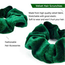 20pcs Velvet Scrunchies Women Elastic Rubber Band Hair Rope Ponytail Holder