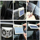 1set Solar car ventilation fan / double hood Auto exhaust fan / solar car d