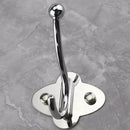 10 Pack Stainless Steel Hooks Bathroom Hooks Metal Coat Hooks Suitable for  V4E3