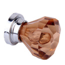 6Pcs Mini Amber Acrylic Knob Cabinet Drawer Dresser Jewelry box Handle Pull