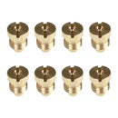 8Pc 1.1mm Brass Pressure Washer Thread Nozzle Tip for High Pressure Wash Gun