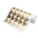 65pcs Removable Heart Wall Stickers Vinyl Stickers Home Decor (Golden)