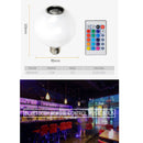 12W RGB+White E27 Smart LED Light Bulb Color Bluetooth Music Speaker Lamp+R W9R3