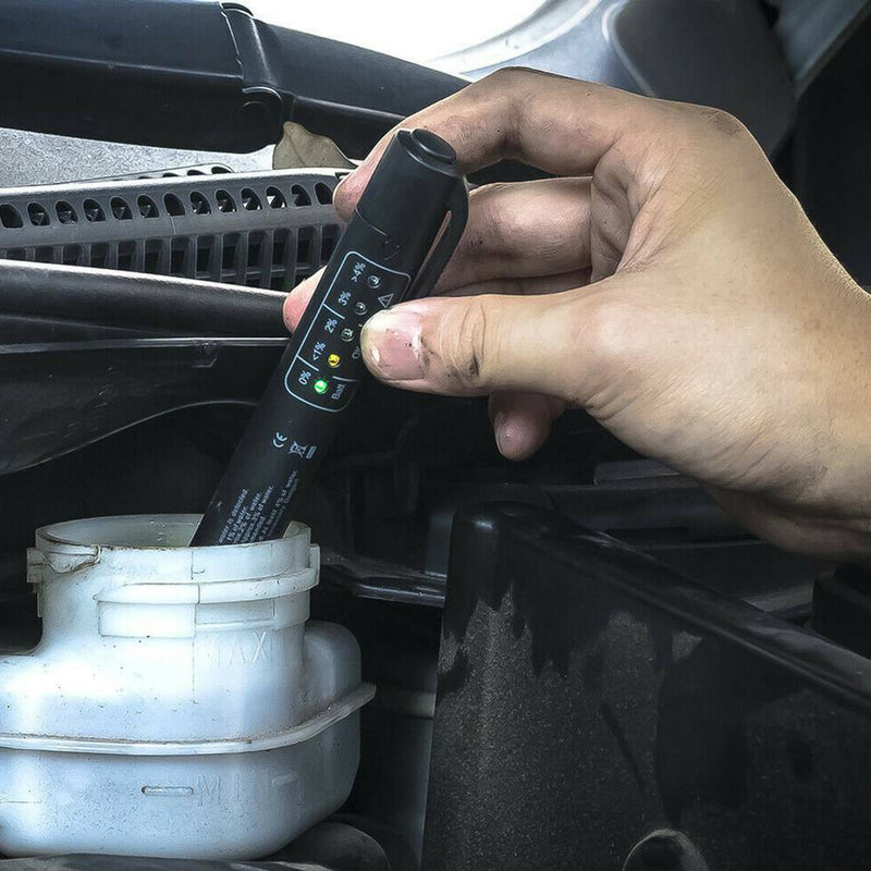 Car Brake Fluid Tester DOT3 DOT4 LED Indicator Moisture Compact Water Test Pen