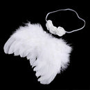 Baby newborn photo shoot costume angel wings photography post angel feather