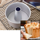 6 Inch Aluminum Alloy Round Chiffon Cake Pan Removable Bottom Hollow Chimne
