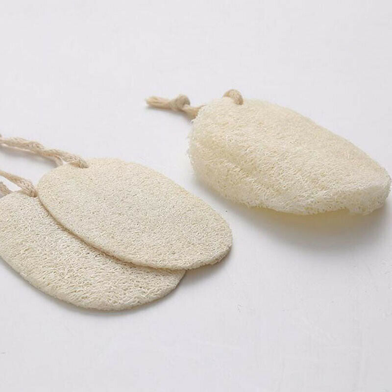 20Pcs/Package Natural Loofah Sponge Bath Shower Body Exfoliator Pads With H M7H7