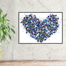 5D DIY Full Drill Diamond Painting Novelty Heart Cross Stitch Embroidery
