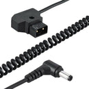 Coiled 1M/3.28Ft D-Tap 2Pin Male To Dc 5.5 X 2.1Mm Adapter Cable Extension