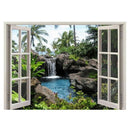 5D DIY Diamond Painting Window Spa,Full Diamond Embroidery Natural Scenery