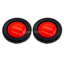 2Pcs Round Aluminum Quick Release Plate for Manfrotto Action Tripod Red