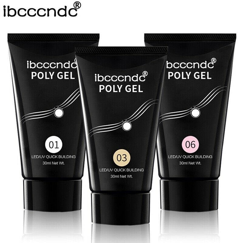 ibcccndc 30ML Poly Gel Long-Lasting Finger Nail Crystal Jelly Camouflage UV M8O1