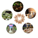 50pcs/lot Natural Wood Wooden Love Heart Wedding Table Decoration DIY Craft