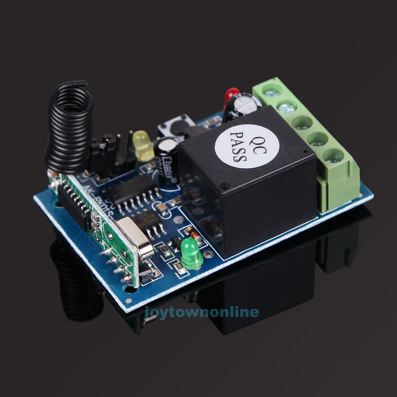 433MHz DC12V 1 Channel Learning Code Wireless Remote Control Relay Mode