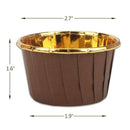 100Pcs Aluminum Foil Cupcake Cups,Disposable Muffin Liners, Baking Cups, Al