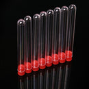 10pcs Clear Plastic Test Tube Bottle with Randomly Coloured Stopper 12x100mm