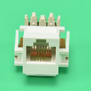 2X White RJ11 6P4C Headset Telephone Module Keystone Jack Socket Phone module Z