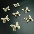 50 pcs Wooden Butterflies Shape Craft Embellishments Scrapbook Wood Arts Us S8M5