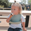 Adjustable Silicone Bib Baby Feeding Saliva Towel Burp Cloth Aprons (A) A
