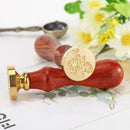 Wax Seal Stamp Plant Printed Fire Painting Stamping DIY Envelopes (C137) A