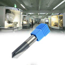 Chamfer End Mill 90 Degree Router Bit Tool 2 Flutes Carbide 6mm v HRC45 I2H0