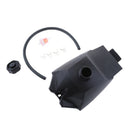 BLACK PLASTIC ENGINE MOTOR GAS FUEL PETROL TANK FILTER HOSE MINI SCOOTER 49CC