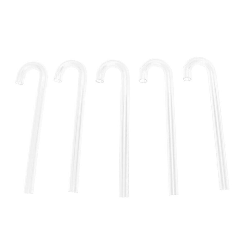 5 Pcs Transparent Acrylic Thickened Elbow Tube for Aquarium 1x15cm