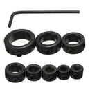 8Pcs Woodworking Spacing Ring +Hex Wrench+Right Angle Miter Corner Clamp