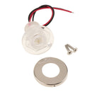 Round LED Livewell Courtesy Lights Marine Boat RV 12V DC Clear Lens