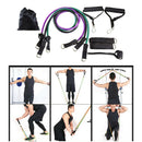 Resistance Bands Fitness Elastic Band Set, 10pcs/ 75lbs Exercise Bands Expander