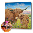 5D DIY Diamond Painting Kits Cow Full Round Drill Handicrafts Art (B2290)